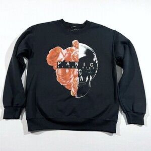 Panic At The Disco Sweatshirt PADS MANHEAD Black Graphic Crewneck Sweatshirt S
